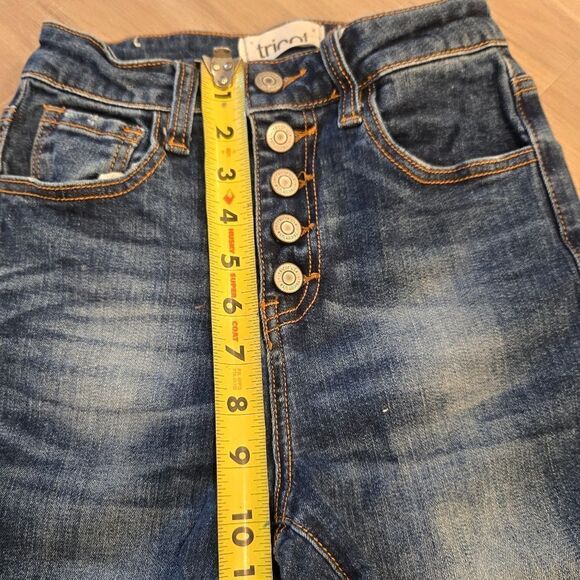 Tricot Women's High Rise Button Fly Skinny Jeans- Size 0 - Picture 11 of 11